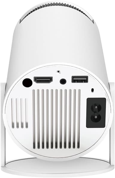 NÖRDIC Mini Portable Projector 4K 1080P Full HD-understøttelse Android 11 & Netflix – WiFi 6, BT 5.0, 180° rotation, hjemmebiografprojektor