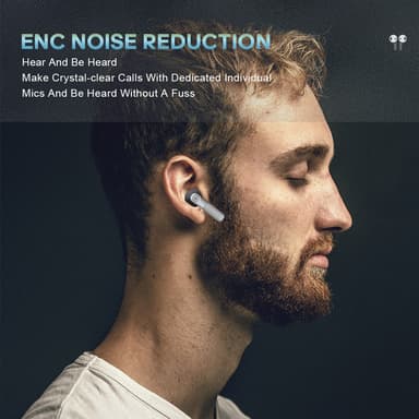 Bluetooth-øretelefoner med ENC Call Noise Reduction V5.3