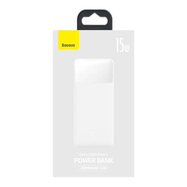 Powerbank Baseus Bipow 20000mAh, 15W (hvid)
