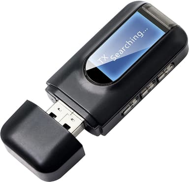 2-i-1 Bluetooth-lydsender/-modtager Bluetooth-adapter 5.0 Sort