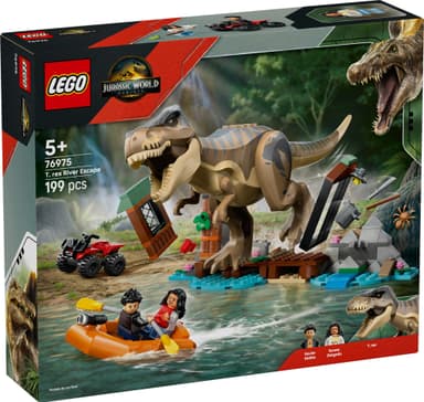 LEGO Jurassic World Bådflugt fra T. rex 76975