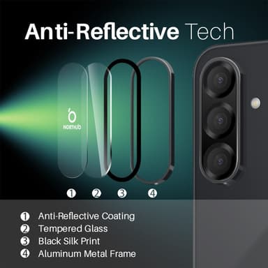 NORTHJO til Samsung Galaxy A26 Hærdet Glas Kameralinsebeskytter