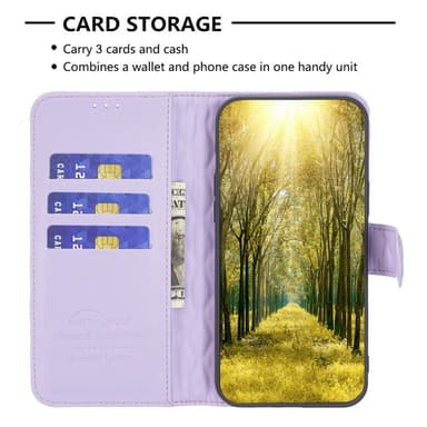 SKALO Xiaomi Redmi Note 14 Pro+ 5G BINFEN COLOR Quiltet cover Flip Cover - Lilla