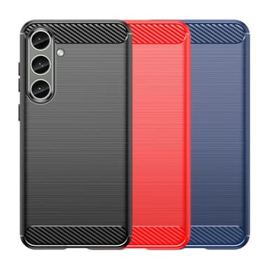 SKALO Samsung S25 Armor Carbon Cover - Sort