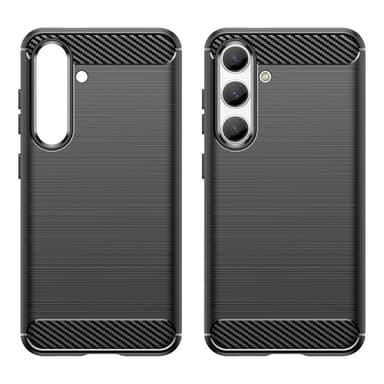 SKALO Samsung S25 Armor Carbon Cover - Sort