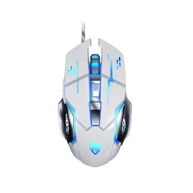 Extralink V6-gamingmus med 6400 DPI og LED-belysning - Svart