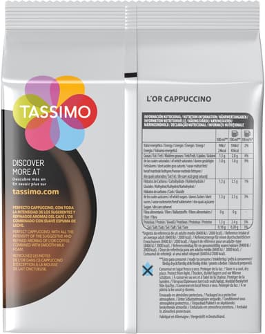 Tassimo L’Or Cappuccino kaffekapsler 4019119