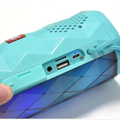 TG-167 Bluetooth-højttaler 5W med cool LED-lyseffekter og dobbelt bas, Grå