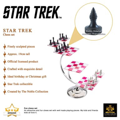 Noble Collection Star Trek skakspil (3D-skak)
