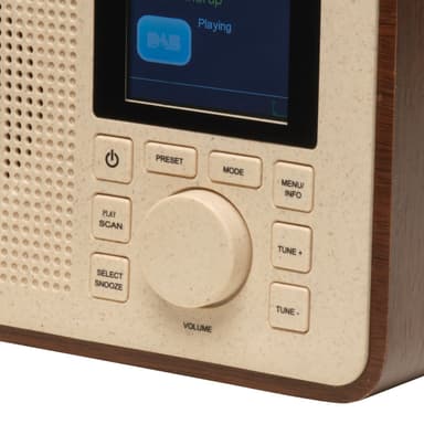 Denver DAB+&FM-radio delvist lavet af bioplast