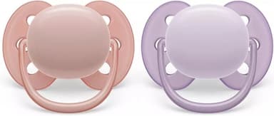 Philips Avent SCF091/31 Ultra Soft-sutter, 0-6 måneder, 2 stk, lilla