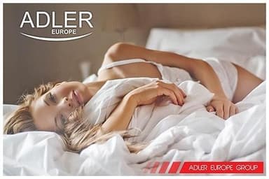 Adler klockradio med projektor - svart
