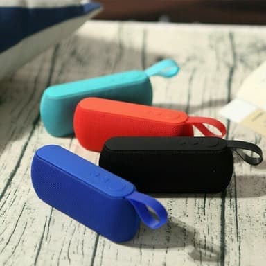 Q106 trådløs højttaler, Bluetooth, USB, rød