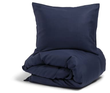 Nottingham pudebetræk 50x60, satin, marineblå
