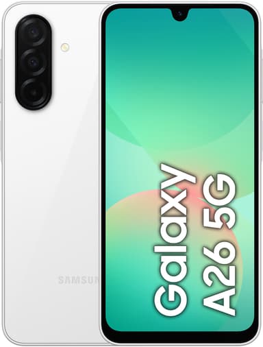 Samsung Galaxy A26 5G smartphone 6/128GB (hvid)