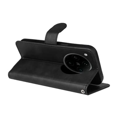 SKALO Motorola Moto G75 5G PU-læder Flip Cover - Sort