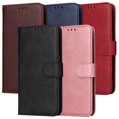 SKALO Motorola Moto G75 5G PU-læder Flip Cover - Blå