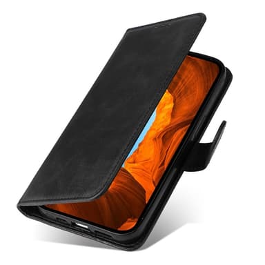 SKALO Motorola Moto G75 5G PU-læder Flip Cover - Sort