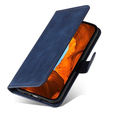 SKALO Motorola Moto G75 5G PU-læder Flip Cover - Blå
