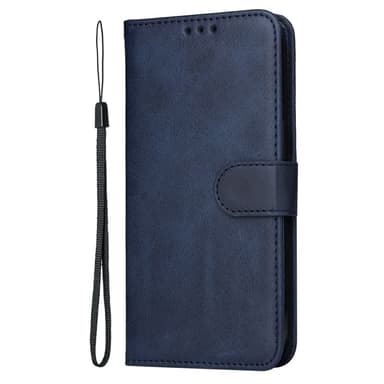 SKALO Motorola Moto G75 5G PU-læder Flip Cover - Blå
