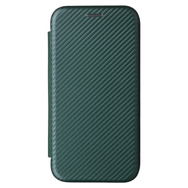 SKALO iPhone 16e Carbon Fiber Flip Cover - Grøn