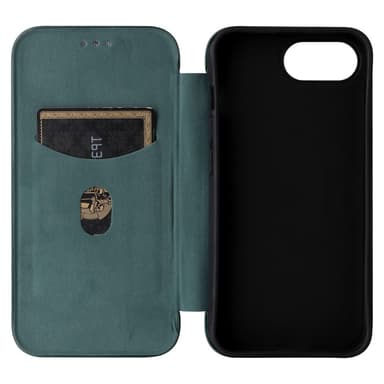 SKALO iPhone 16e Carbon Fiber Flip Cover - Grøn