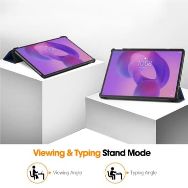 SKALO Lenovo Idea Tab Pro Trifold Cover - Mørkeblå