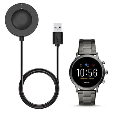 Til Fossil Gen 6/Gen 5 FTW4024/FTW4025/FTW4026 Smart ur-oplader