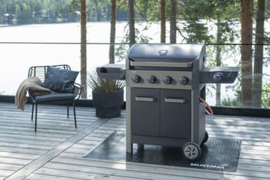 Mustang Augusta 4+1 gasgrill 641568 (sort) vejrbestandig