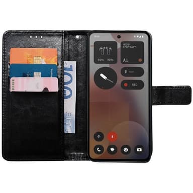 Wallet cover 3-kort Nothing Phone 3a Pro - Sort
