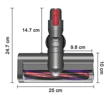 Gulvmundstykke med direkte drev til Dyson V7 / V8 / V10 / V11 / V15