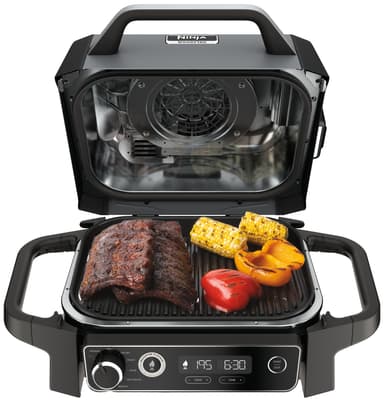 Ninja Woodfire elektrisk grill OG701EU (grå & sort)