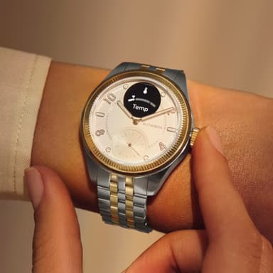 Withings ScanWatch Nova Brilliant hybridur 39 mm (guld)