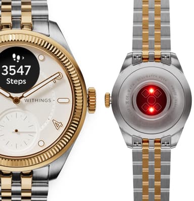 Withings ScanWatch Nova Brilliant hybridur 39 mm (guld)