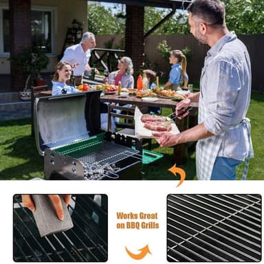 Rengøringsblok til grillgrillskrubning af sten BBQ Murstenrenser