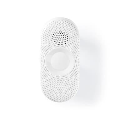 Nedis Trådløst Dørklokke Sæt | Strømforsyning | 220 - 240 V AC 50 Hz | 1x CR2032 | Volume: 80 dB | Signalområde: 300 m | IP44 | Justérbar volume | 36 Melodier | 1 Modtager | Grå / Hvid