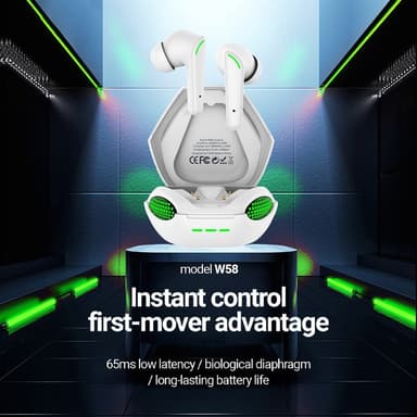 CELEBRAT Kobra Design Bluetooth In-Ear Hovedtelefoner Stereo headset - hvid