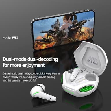 CELEBRAT Kobra Design Bluetooth In-Ear Hovedtelefoner Stereo headset - hvid