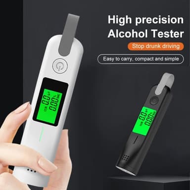 Breathalyzer 3 farveindikator High Precision Alkoholtester LED-skærm