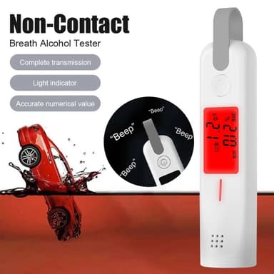 Breathalyzer 3 farveindikator High Precision Alkoholtester LED-skærm