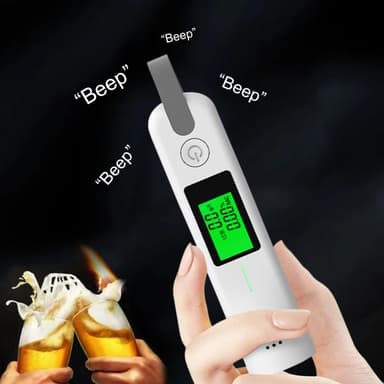 Breathalyzer 3 farveindikator High Precision Alkoholtester LED-skærm
