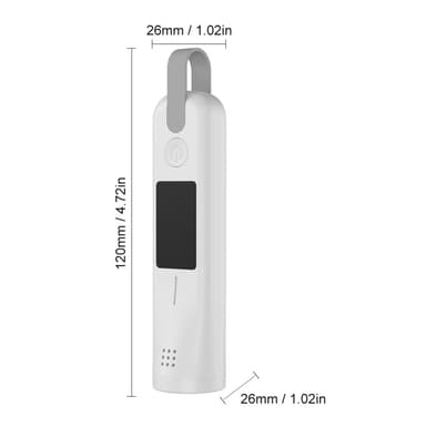 Breathalyzer 3 farveindikator High Precision Alkoholtester LED-skærm