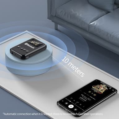 2-i-1 Bluetooth 5.0-modtagersender RCA 3,5 mm AUX FM-adapter
