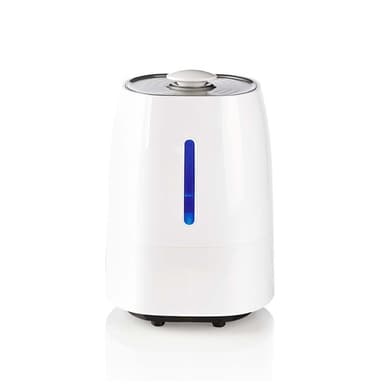 Nedis Air luftfugter | 110 W | Med kold og varm tåge | 5.5 l | Hygrometer | Timer | Velegnet til rum op til: 50 m² | Grå / Hvid