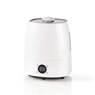 Nedis Air luftfugter | 110 W | Med kold og varm tåge | 5.5 l | Hygrometer | Timer | Velegnet til rum op til: 50 m² | Grå / Hvid