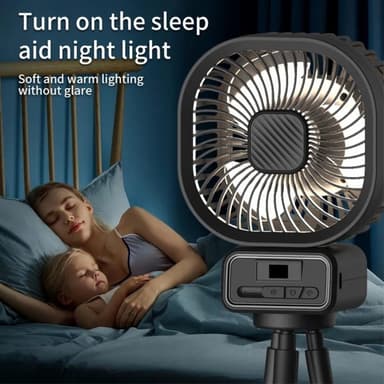 6"" fan køleventilator + stativ til camping barnevogn