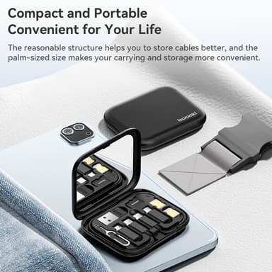 TOOCKI USB-C til USB-C kabel USB+iP+Micro USB Adapter Case