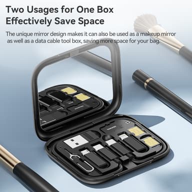 TOOCKI USB-C til USB-C kabel USB+iP+Micro USB Adapter Case