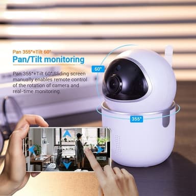 WiFi IP-kamera Bevægelsesdetektering Trådløs Tovejs Audio Night Vision