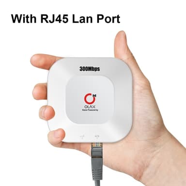 Bærbar WiFi trådløs router 2-i-1 CPE / MiFi Type-C RJ45 Lan-port